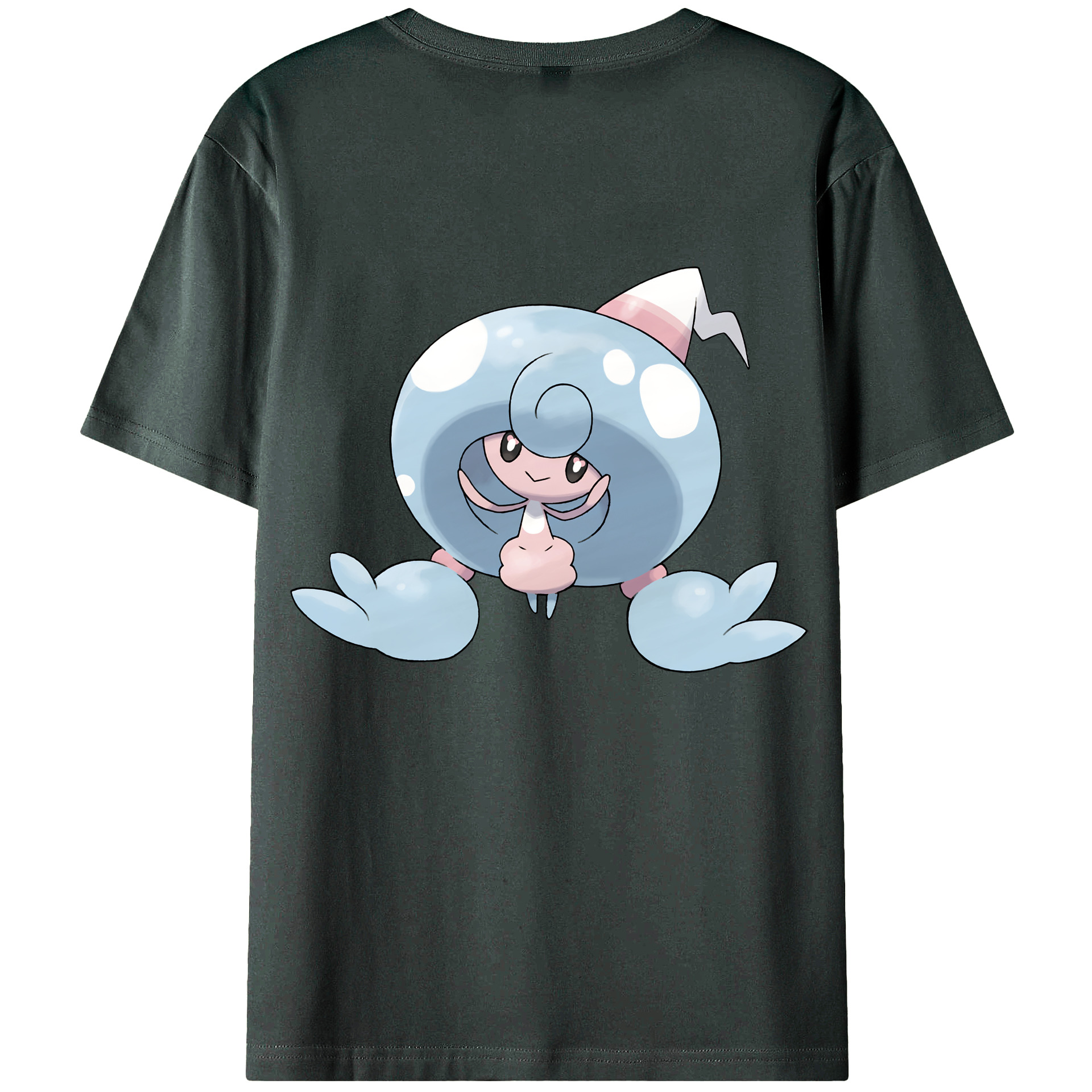 （画像用） ポケットモンスター Pokémon 綿100％ メンズ半袖Tシャツ（バックプリント） 通気性
